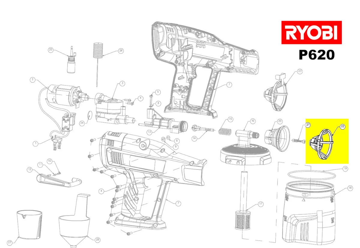 buse à jet rond réf. 5131027677 Ryobi